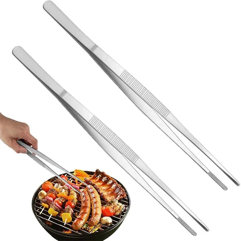 Stainless Steel BBQ Food Tongs – Multifunction Kitchen Clip Kitchen Food Tongs SPOT