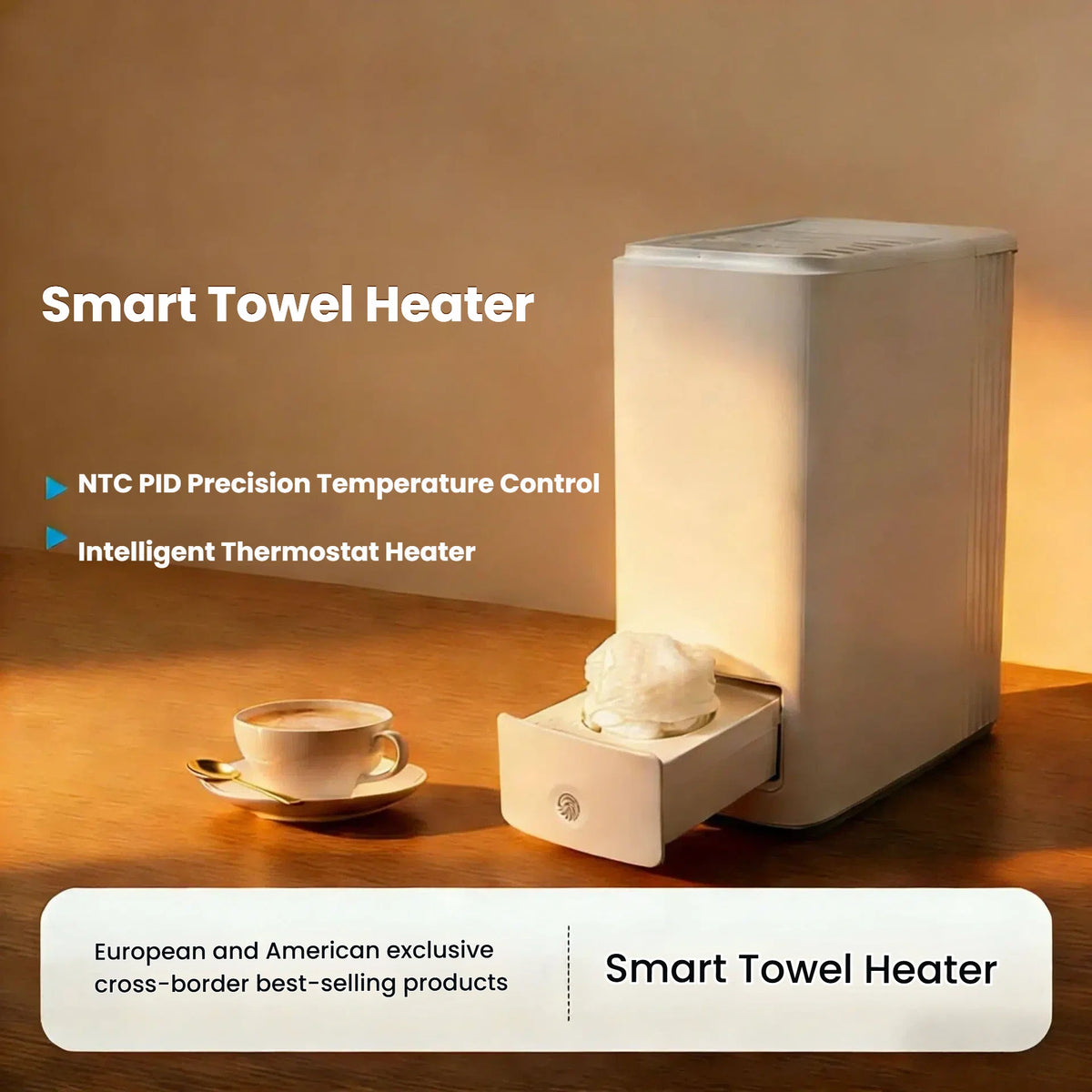 Instant Towel Warmer 500W – Portable Heated Towel Dispenser Towel Warmer Dispenser SPOT White No plug