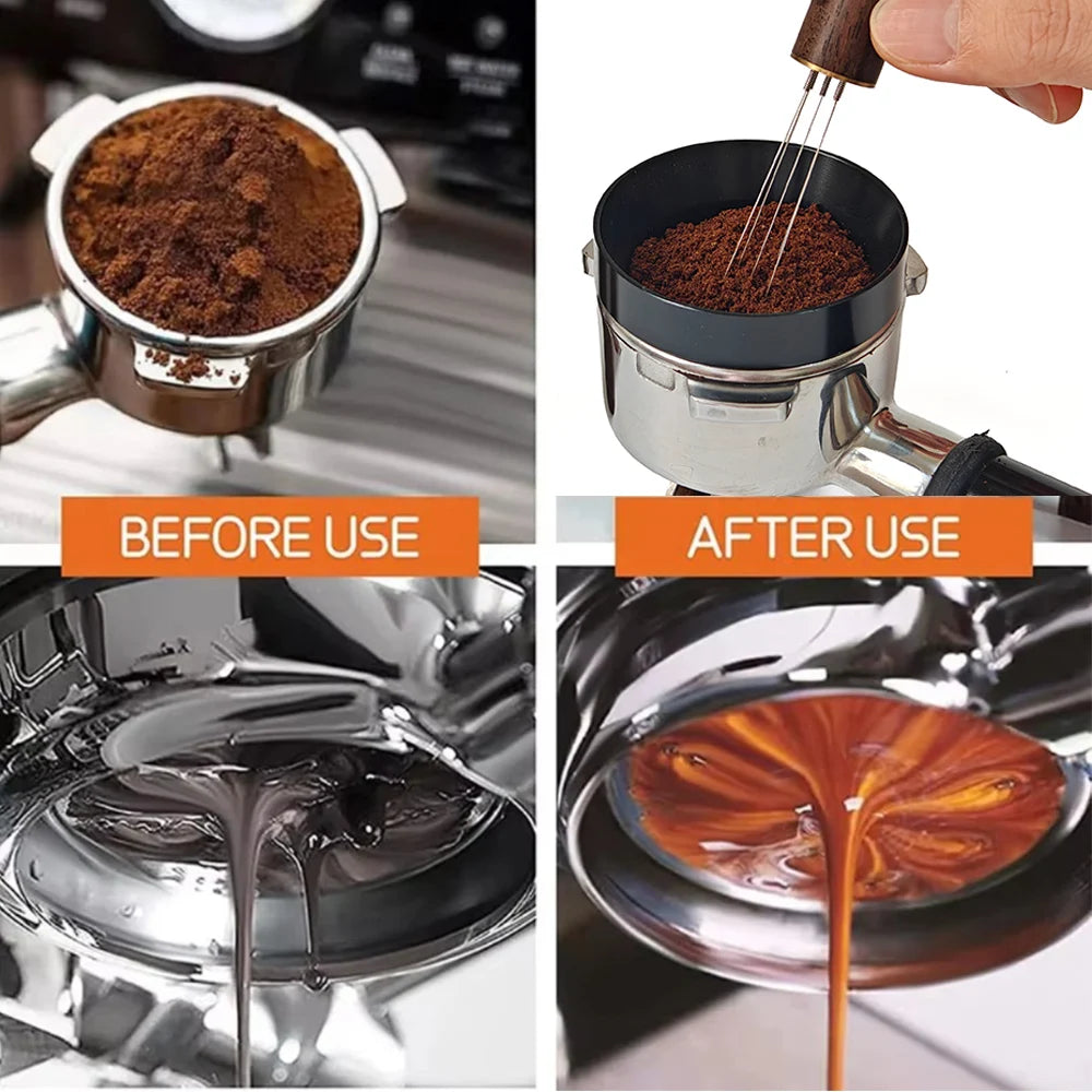 WDT Espresso Needle Distributor – Wood Handle Coffee Stirrer Espresso Distribution Tool SPOT