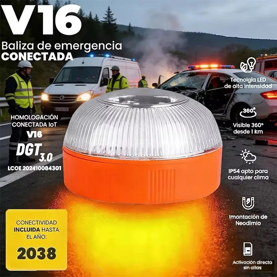 V16 DGT 3.0 Car Emergency Signal Light – SIM Data to 2038 Emergency Signal Light SPOT