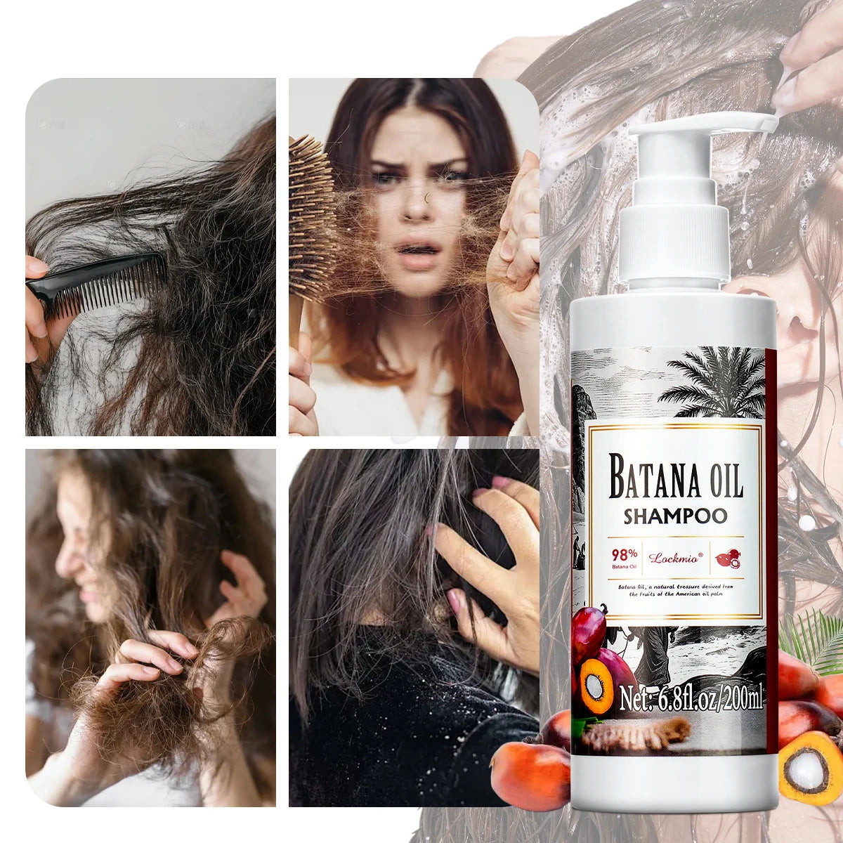 Batana Oil 2-in-1 Shampoo – Deep Cleanse & Nourish Hair Nourishing Shampoo SPOT