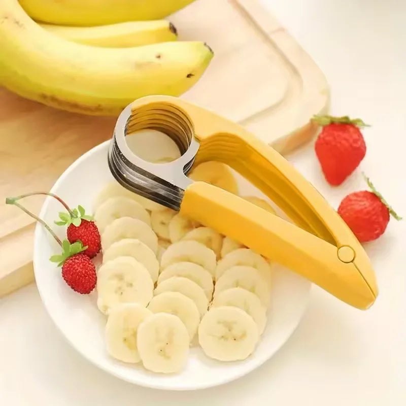 Kitchya Stainless Steel Banana & Vegetable Slicer Chopper Vegetable Slicer SPOT
