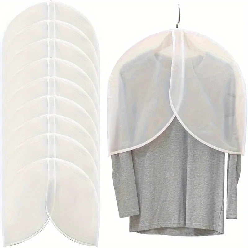 PVC Garment Covers – Translucent Breathable Dust Covers 5-Pack Garment Dust Covers SPOT
