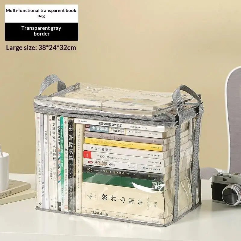 Transparent PVC Storage Box – Zipper Lid & Carry Handles PVC Storage Box SPOT A4