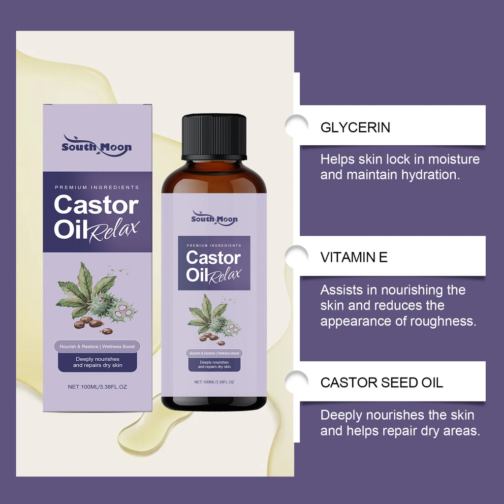 South Moon Castor Body Massage Oil – Nourishing & Firming Body Massage Oil SPOT