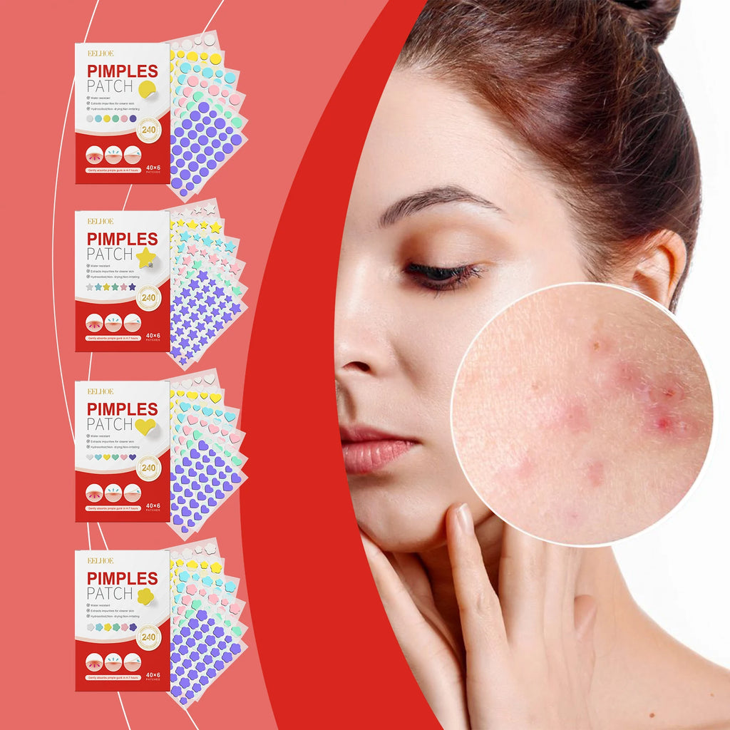 240-Pack Salicylic Acid Blemish Patches – Fun Shapes, All Skin Blemish Patches SPOT