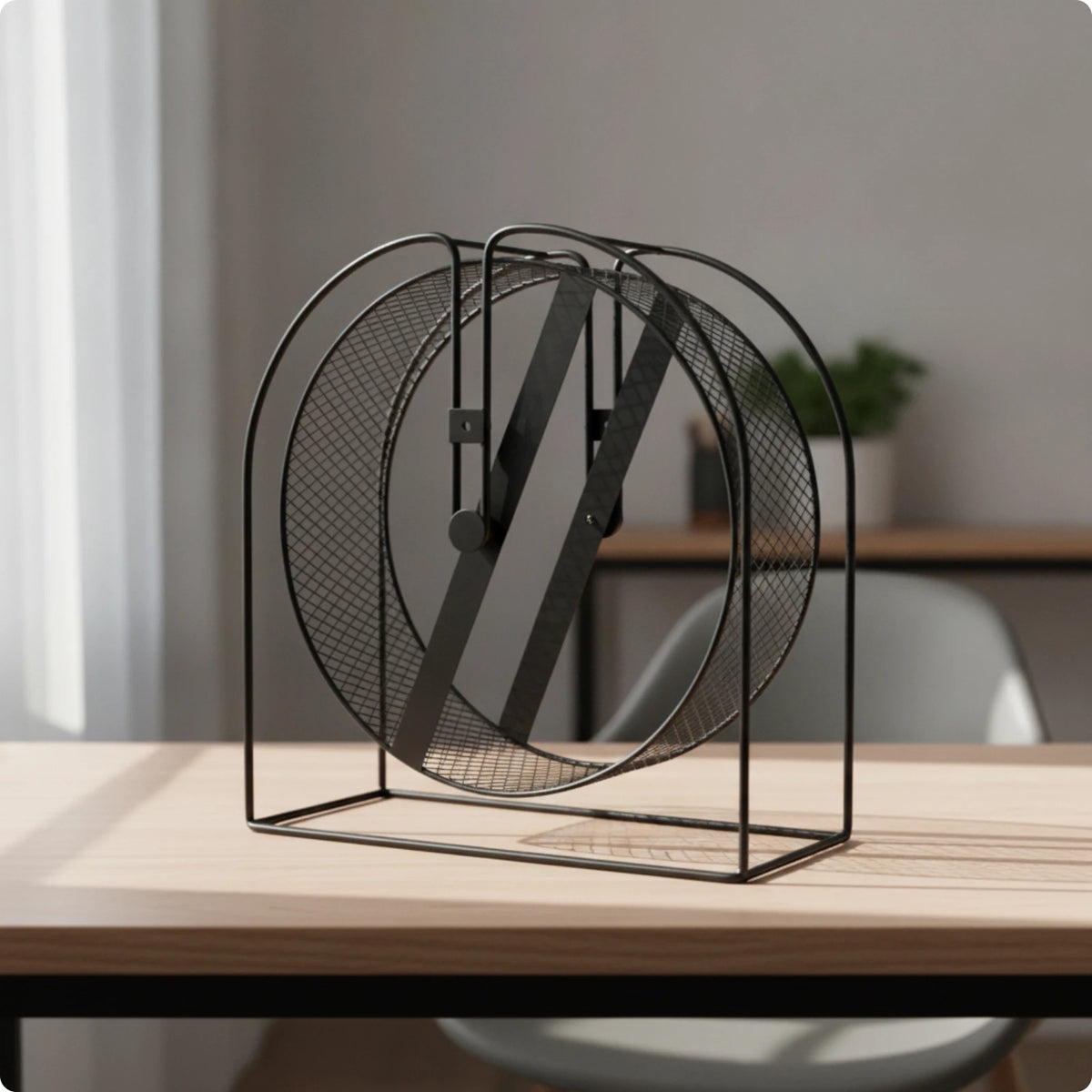 Wire-Mesh Metal Hamster Running Wheel – Safe & Stable Hamster Exercise Wheel SPOT 32 X 12 CM