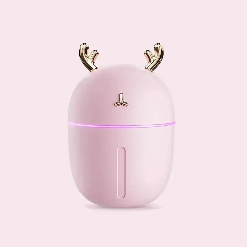USB Mini Humidifier & Aroma Diffuser – Cute Pet Design Mini Humidifier Diffuser SPOT Pink USB Type-C