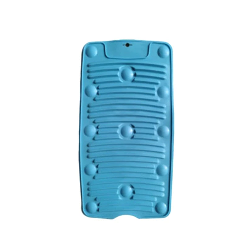 Silicone Laundry Scrub Board – Foldable, Hangable & Portable Laundry Scrub Board SPOT Light blue