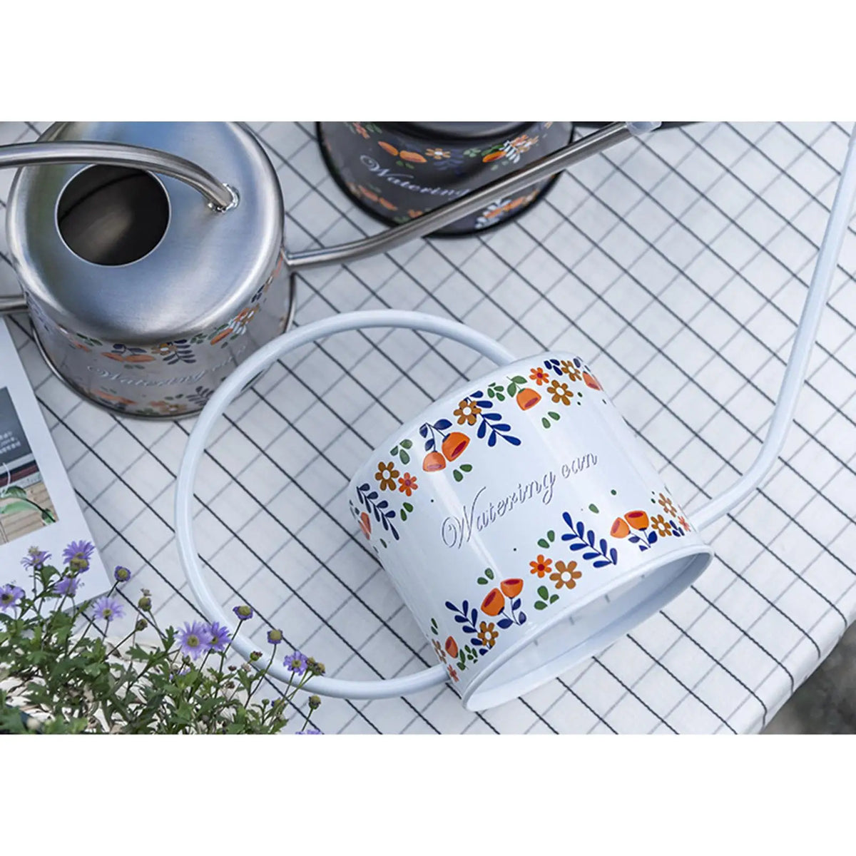 Stainless Steel 1.3L Watering Can – Long Slender Spout Watering Can SPOT