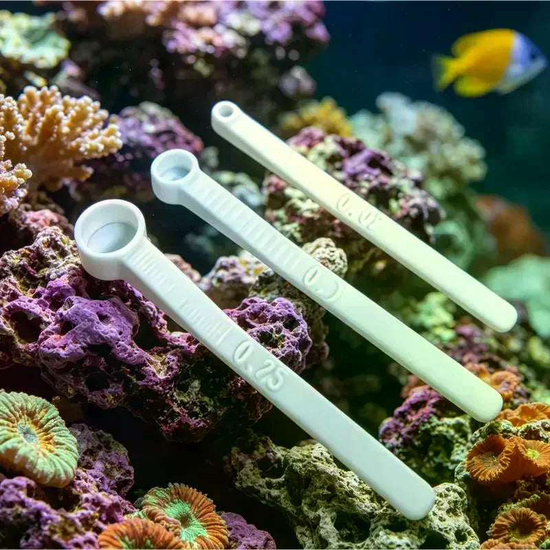 3-Pack Multi-Size Aquarium Fish Feeding Spoons | Portion Control Aquarium Feeding Spoon SPOT