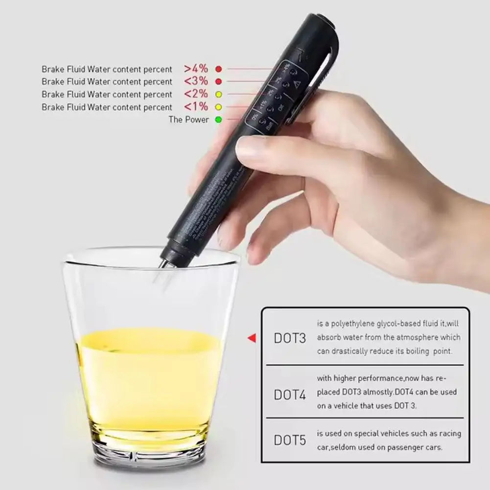Brake Fluid Test Pen – 5 LED Automotive Fluid Tester Brake Fluid Tester SPOT
