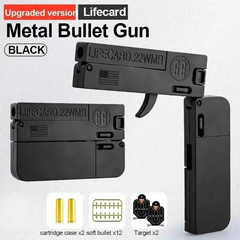 Alloy Metal Folding Toy Pistol with Soft Bullets | NOCCLILI Toy Blaster Pistol SPOT