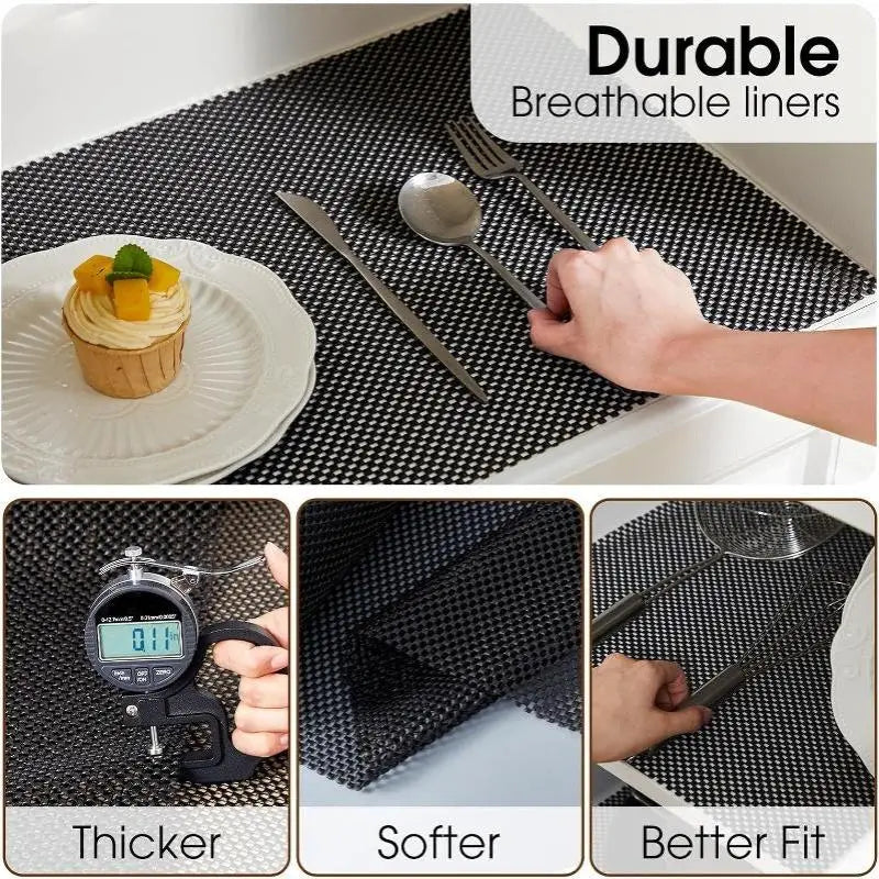PVC Non-Slip Mesh Mat – Cuttable Drawer & Shelf Liner Non-Slip Shelf Liner SPOT