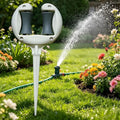 Heavy-Duty Garden Hose Guide with Smooth Rotating Rollers Hose Guide Stake SPOT A