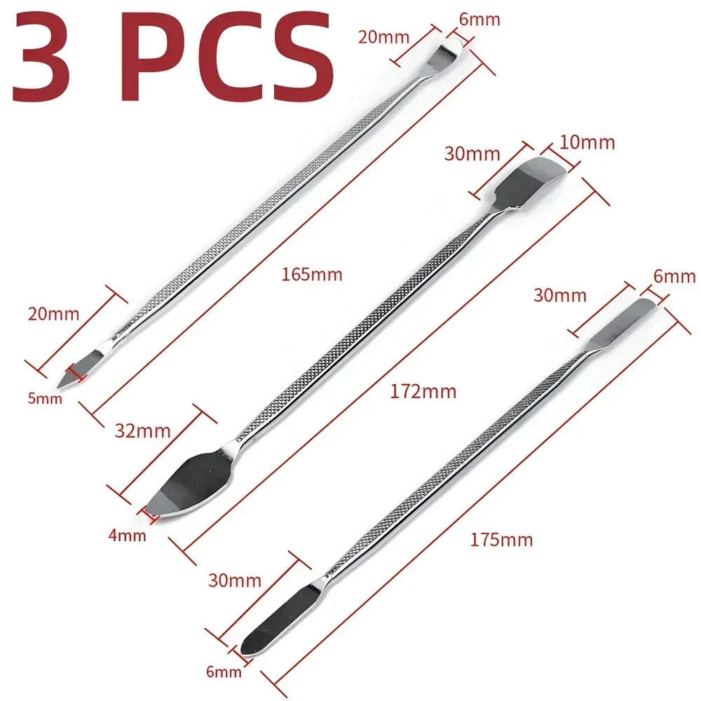 3-Piece Stainless Steel Spudger Pry Kit – Device Repair Tools Device Repair Tool Kit SPOT 3 PCS
