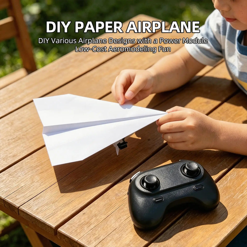 DIY RC Paper Airplane Kit with Gyro Stabilizer | Remote Control RC Airplane Kit SPOT