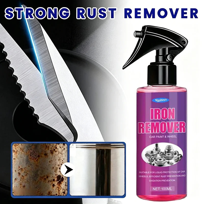 100ml Car Rust Remover Spray – Chrome & Metal Wheel Cleaner Rust Remover Spray SPOT 100ml
