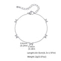 Meaeguet Silver Bow Bracelet – Stainless Steel Layered Chain Chain Link Bracelet SPOT BR-2511S02