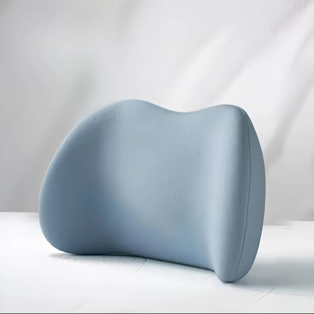 Memory Foam Lumbar Support Pillow – Office Chair & Bed Cushion Lumbar Support Cushion SPOT Blue