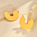 Geometric Gold Hoop Earrings – Hypoallergenic Stainless Steel Hoop Earrings SPOT Default Title