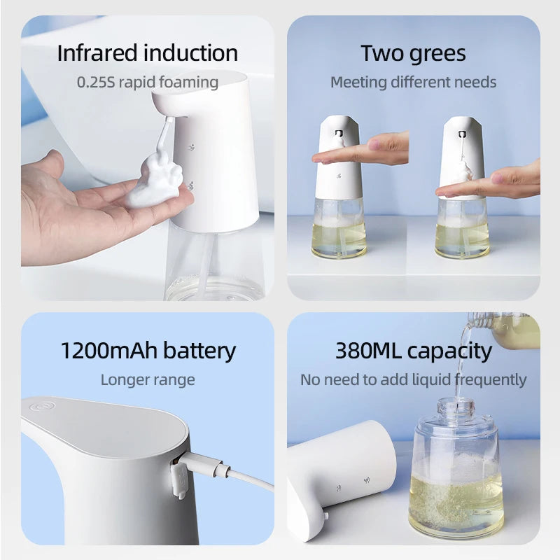 Automatic Touchless Foam Soap Dispenser 380ml | IPX5 Soap Dispenser SPOT
