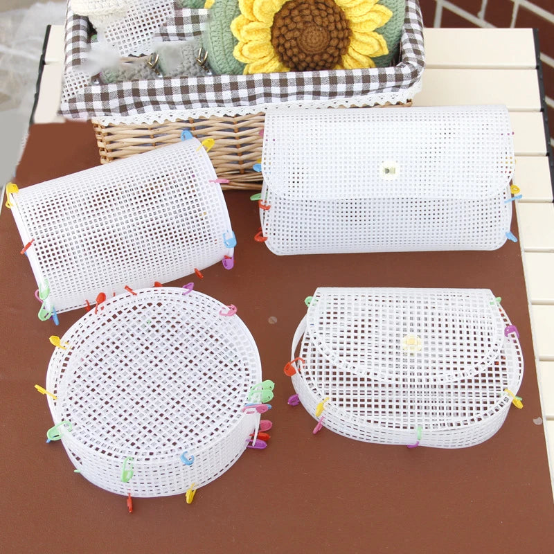 DIY Plastic Mesh Weaving Kit – Shoulder Bag Craft Material DIY Weaving Kit SPOT