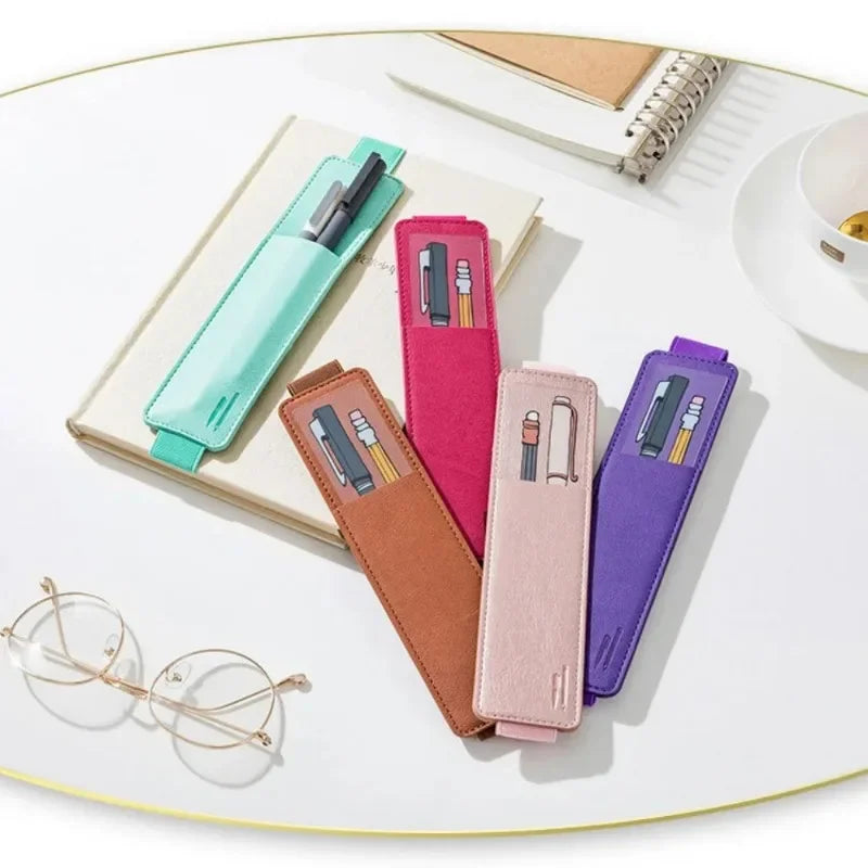 PU Leather Elastic Pen Loop Holder – Detachable Notebook Sleeve Pen Loop Holder SPOT