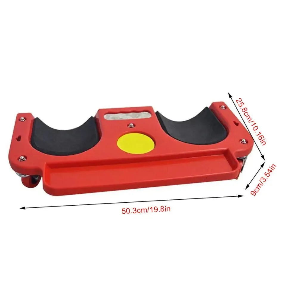 Rolling Knee Pads with Wheels – Creeper for Tile & Floor Work Rolling Knee Pad Creeper SPOT RED