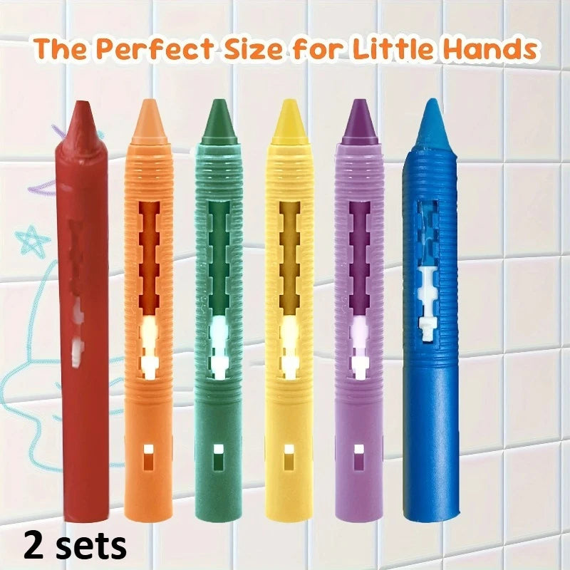 Washable Bath Crayons Set – Bathtub Markers for Toddlers Bath Crayons Set SPOT 2set 12pcs