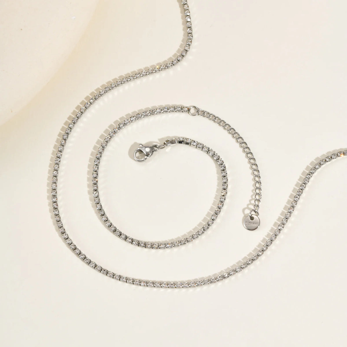 2mm Iced Out Zirconia Tennis Necklace – Gold & Silver Chain Tennis Necklace SPOT
