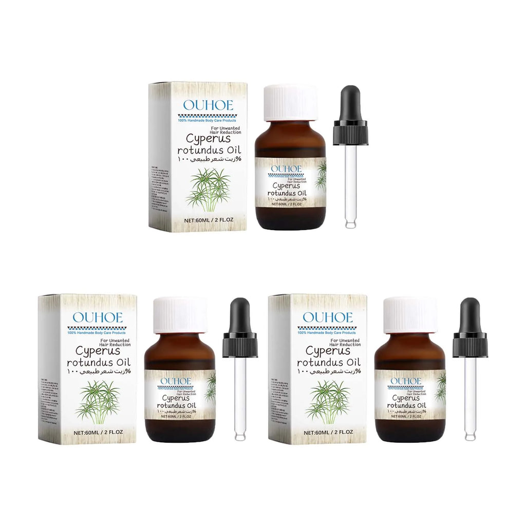 Cyperus Rotundus Hair Inhibitor Oil – Smooth Skin Serum 60ml Hair Inhibitor Serum SPOT 3Pcs