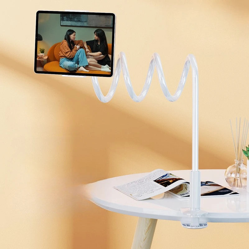 360° Rotatable Bedside Phone & Tablet Holder Stand | Lazy Mount Phone Tablet Stand SPOT WHITE