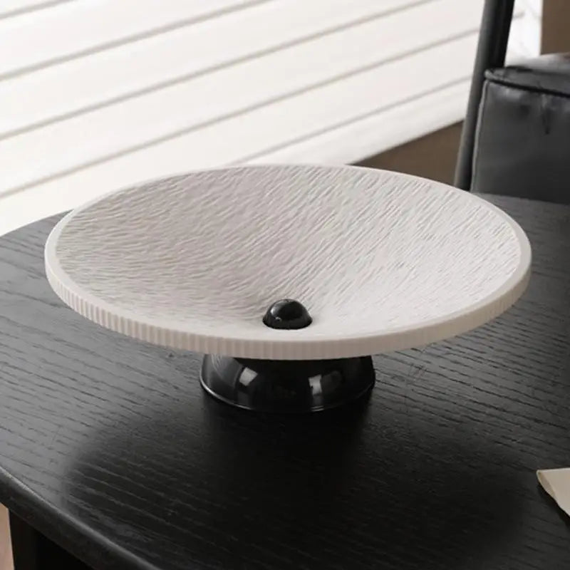 Minimalist Pedestal Fruit Tray – BPA-Free Plastic Serving Plate Pedestal Serving Tray SPOT A3