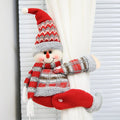 Christmas Curtain Tieback Clips – Santa Snowman Reindeer Curtain Tieback Clip SPOT Snowmen