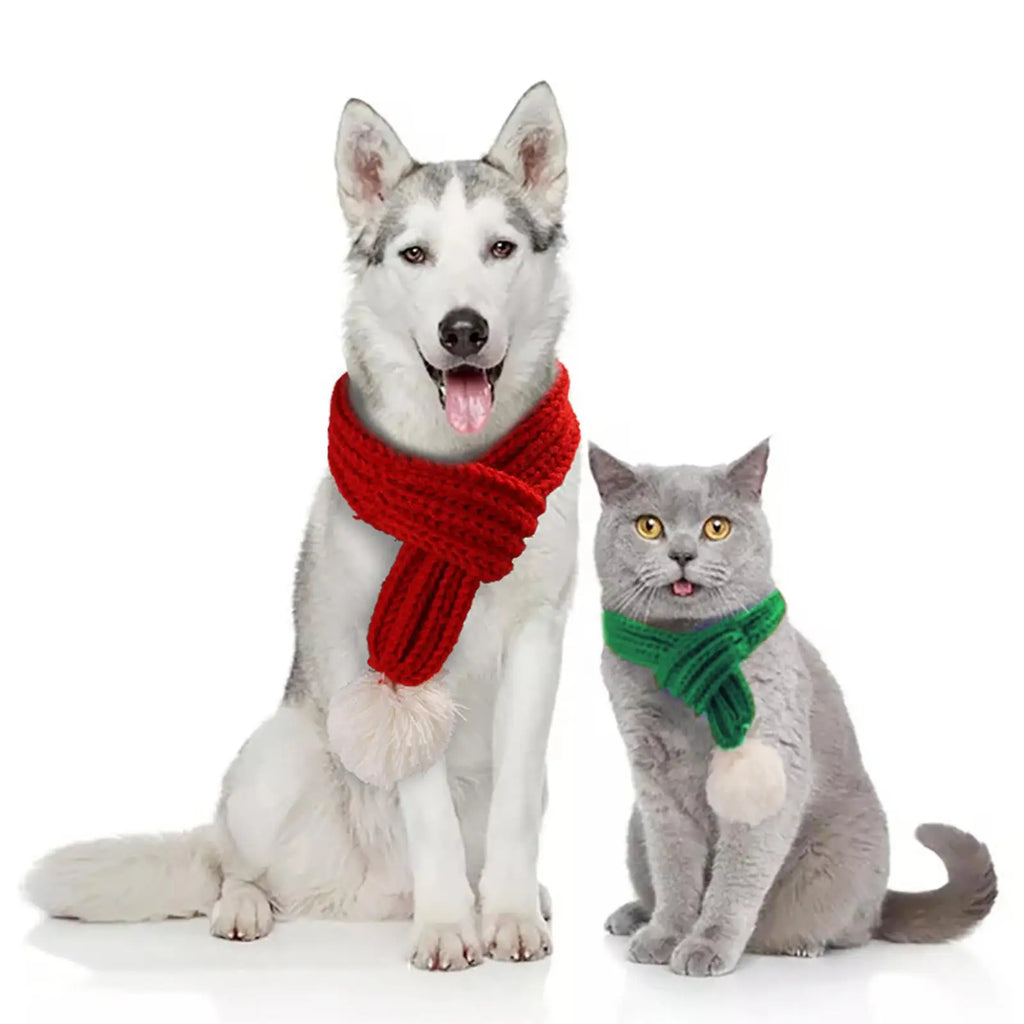 Wool Winter Pet Scarf – Cozy Neckwear for Dogs & Cats Pet Scarf SPOT
