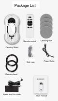 Smart Window Cleaning Robot – App & Remote Controlled | W45D Window Cleaning Robot SPOT White EU