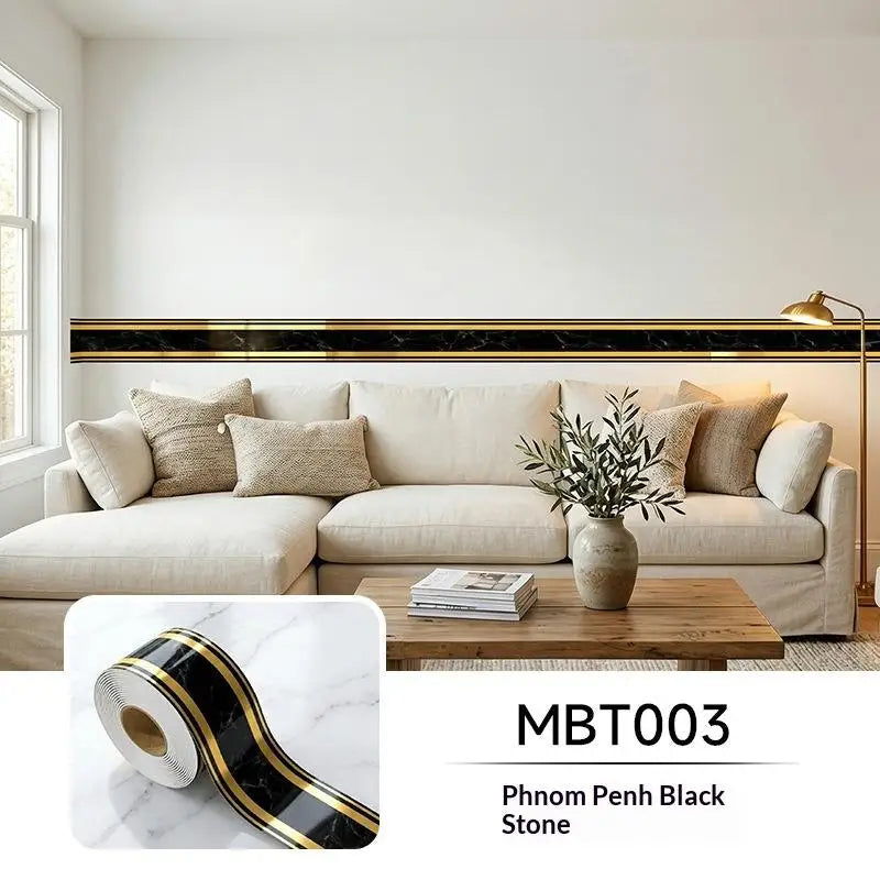 Peel & Stick Wall Border Sticker – Waterproof PET Baseboard Decal Wall Border Sticker SPOT A3