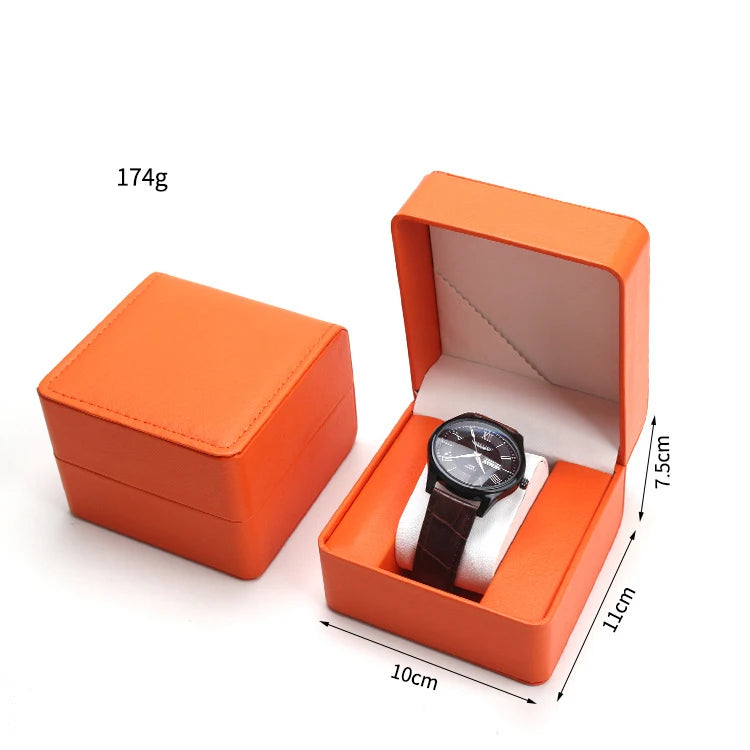 PU Leather Single Watch Box – Travel Storage & Display Case Watch Storage Case SPOT