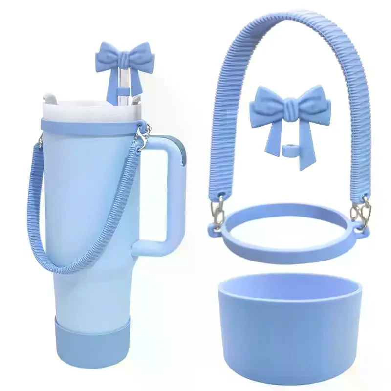 3-Piece Silicone Tumbler Accessory Set – Strap, Cover & Boot Tumbler Accessory Set SPOT