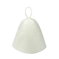 Wool Felt Sauna Hat – Heat-Protective Hair Cap, One Size Sauna Hat SPOT White