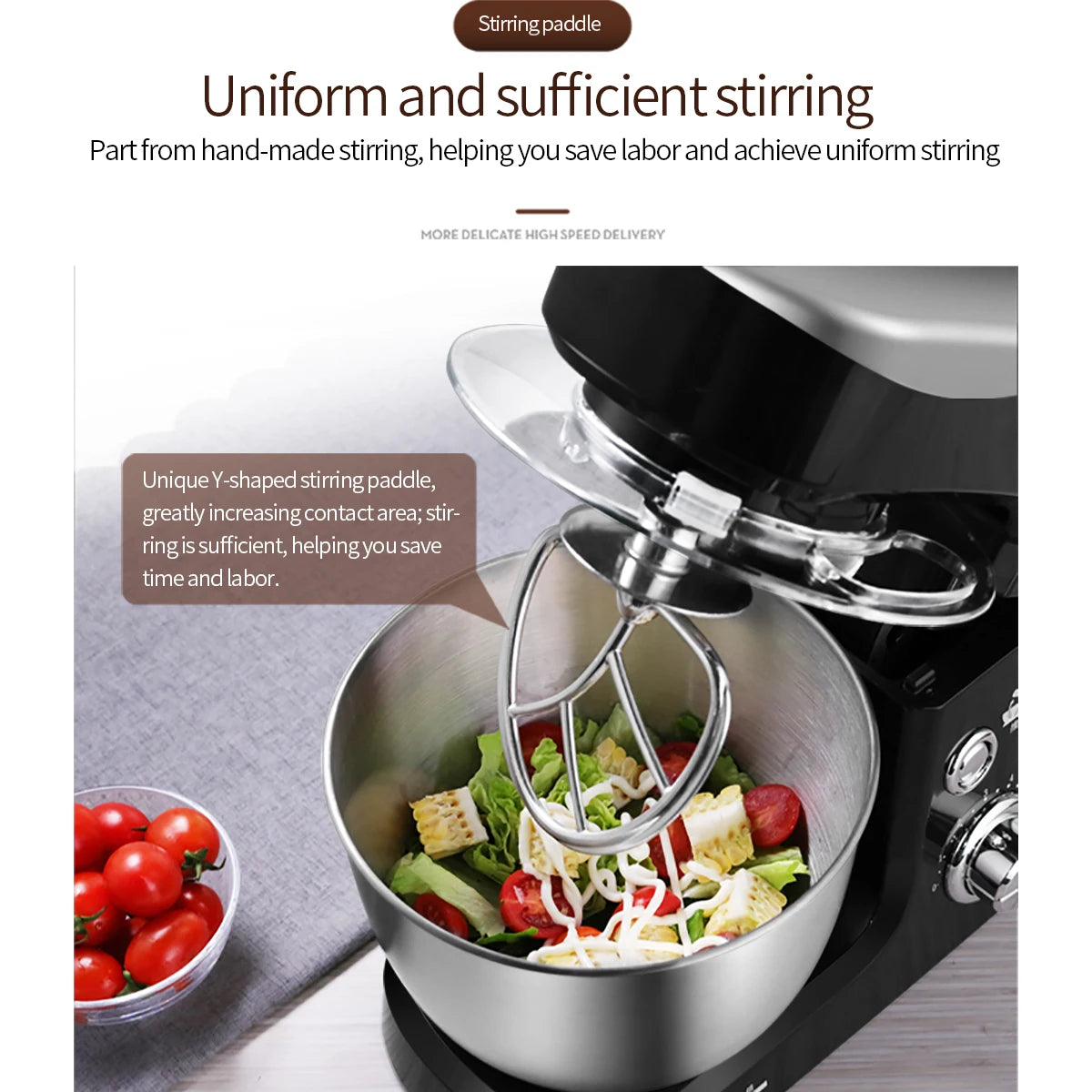 1500W Planetary Stand Mixer – 6-Speed Dough Kneading Machine Planetary Stand Mixer SPOT