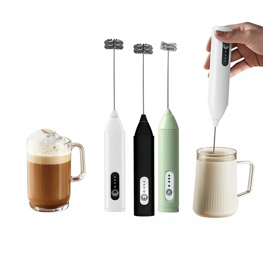 Electric Cordless Milk Frother – 3-Speed Handheld Egg Beater Milk Frother SPOT