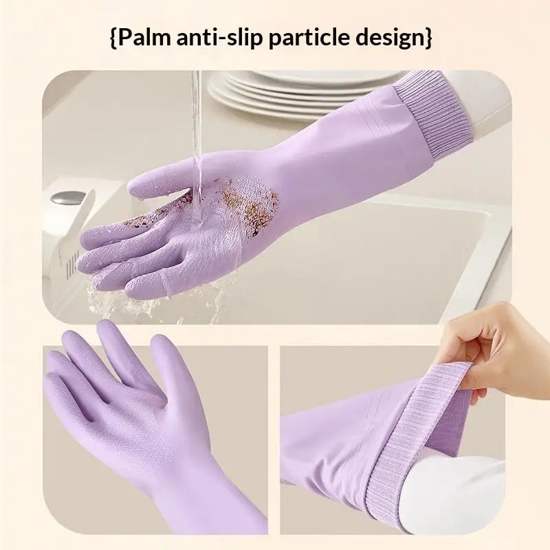 Waterproof Fleece-Lined Dishwashing Gloves – Warm & Durable Cleaning Gloves SPOT