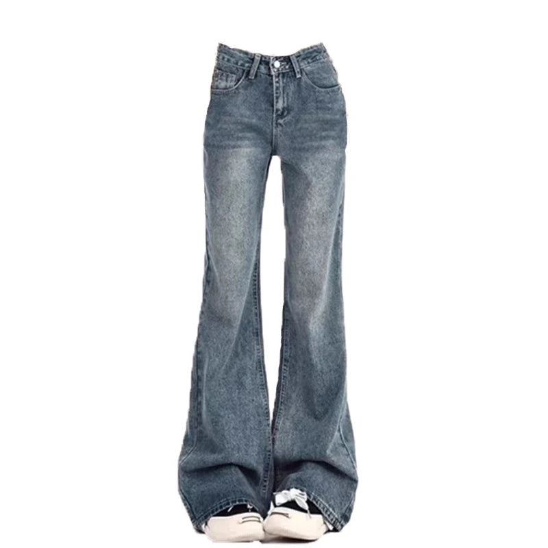 Women's High Waist Flare Jeans – Vintage Y2K Bell Bottom Women's Flare Jeans SPOT