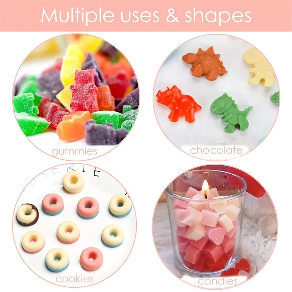 Silicone Mini Fudge & Chocolate Molds with Dropper | Non-Stick Silicone Baking Mold SPOT