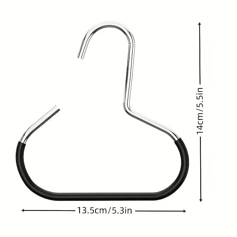 5-Pack Stainless Steel Hat Hangers – Non-Slip Closet Ring Hooks Closet Hat Hooks SPOT