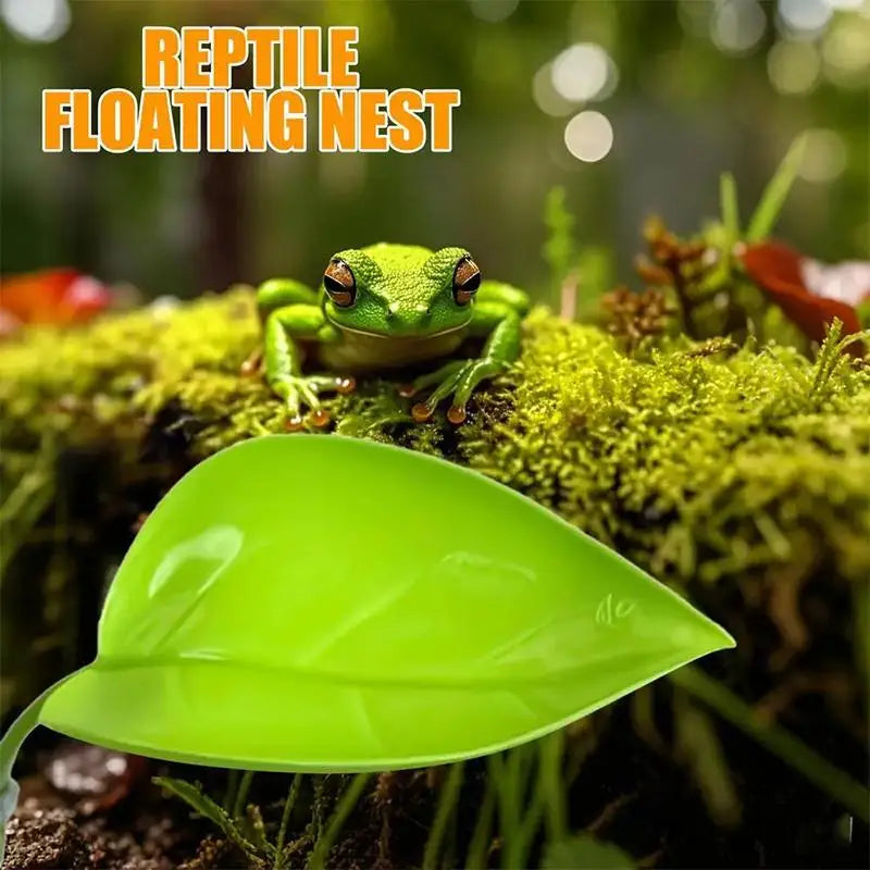 Leaf Reptile Basking Platform & Betta Fish Leaf Bed – Tank Decor Aquarium Leaf Platform SPOT