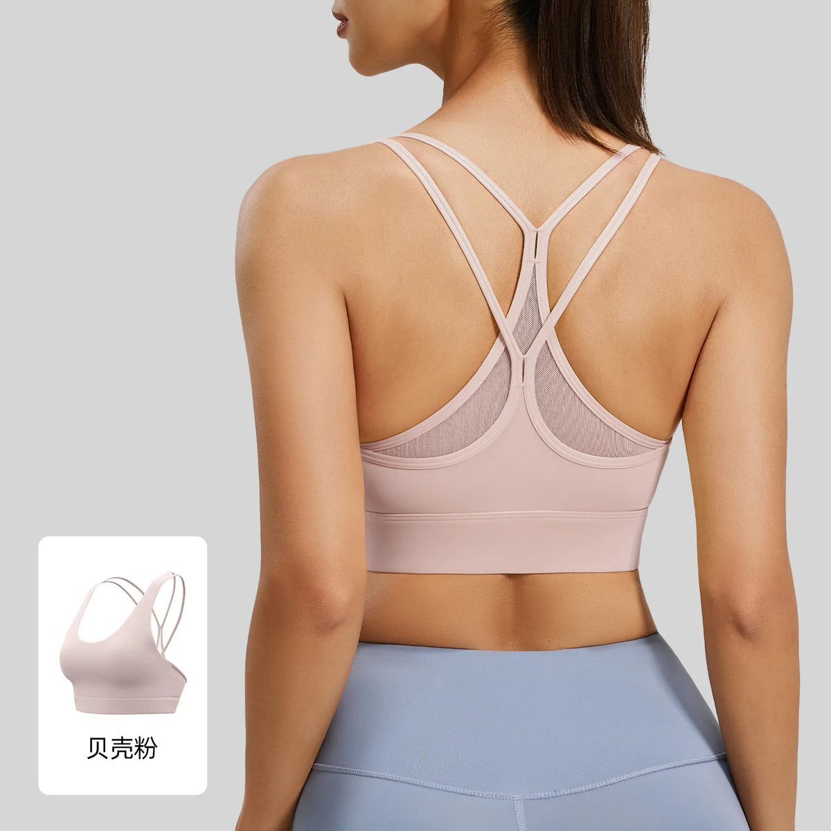 Women's Push-Up Sports Bra – Gym & Yoga Crop Top Women's Sports Bra SPOT pink L