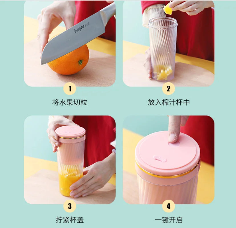 USB Portable Mini Blender Juicer – Electric Fruit Juice Maker Portable Juicer Blender SPOT
